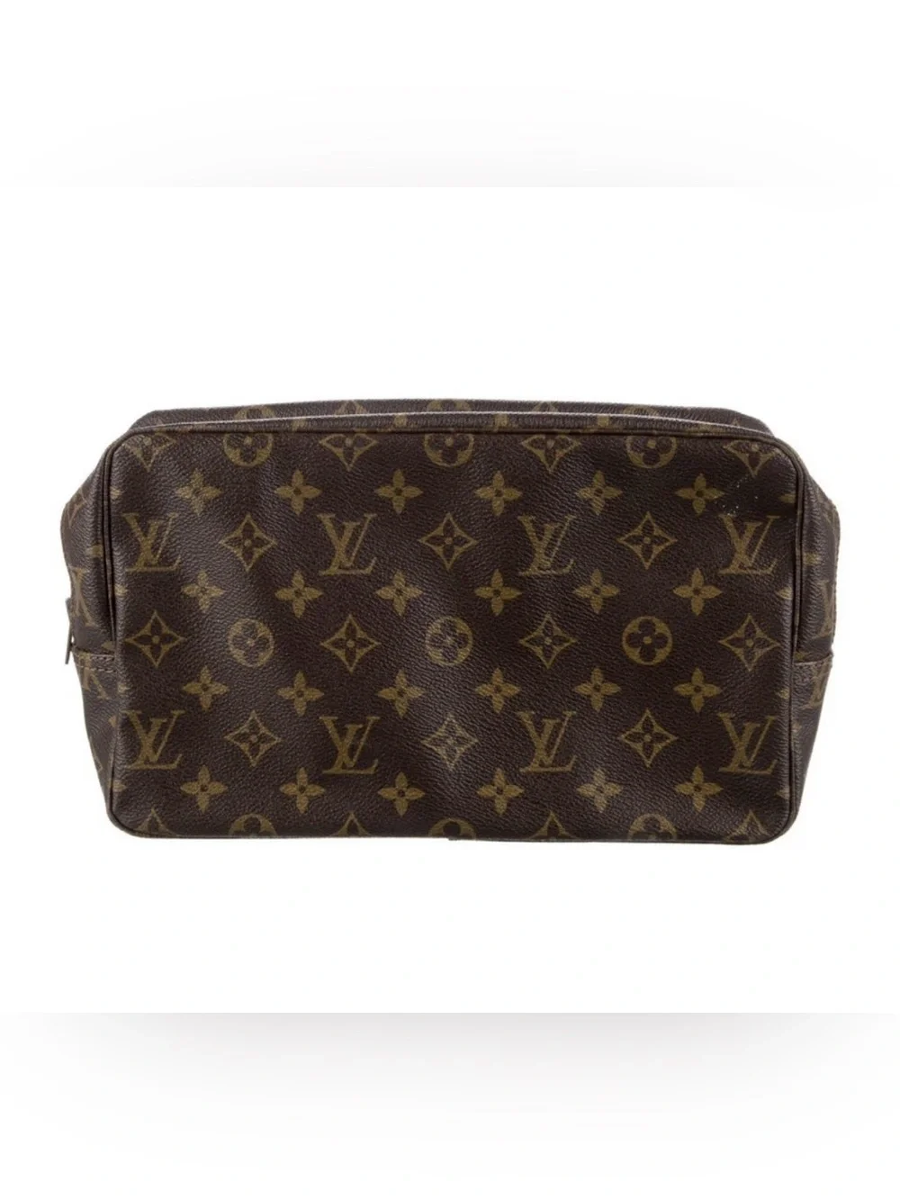 Louis Vuitton Brown Monogram Canvas Trousse -Toiletry bag. Pristine Condition